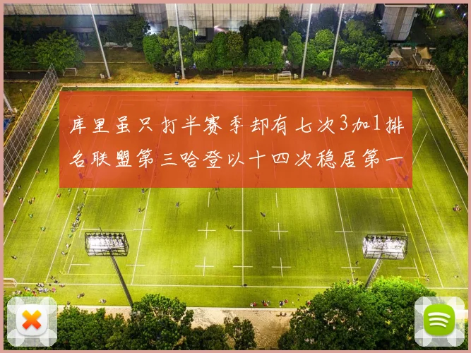 库里虽只打半赛季却有七次3加1排名联盟第三哈登以十四次稳居第一